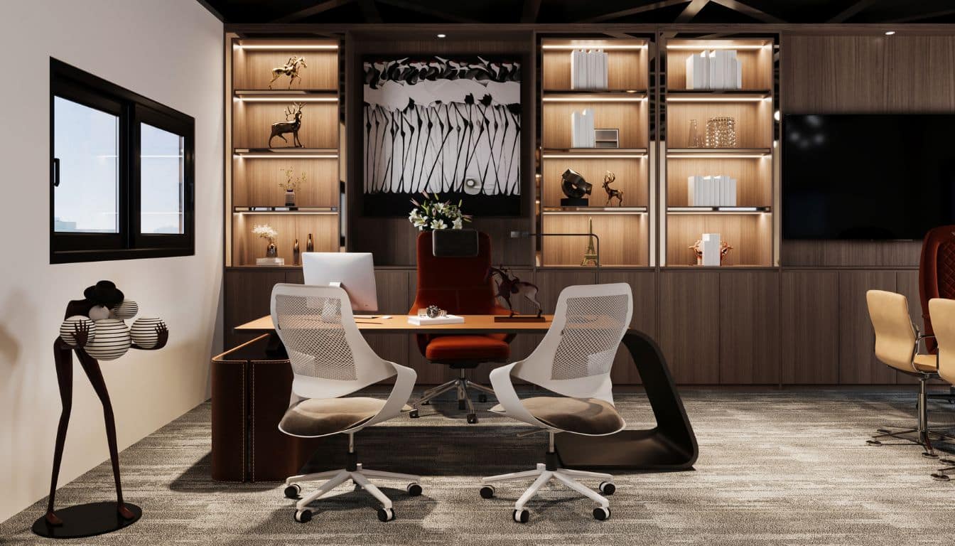 exemple d'aménagement de bureau