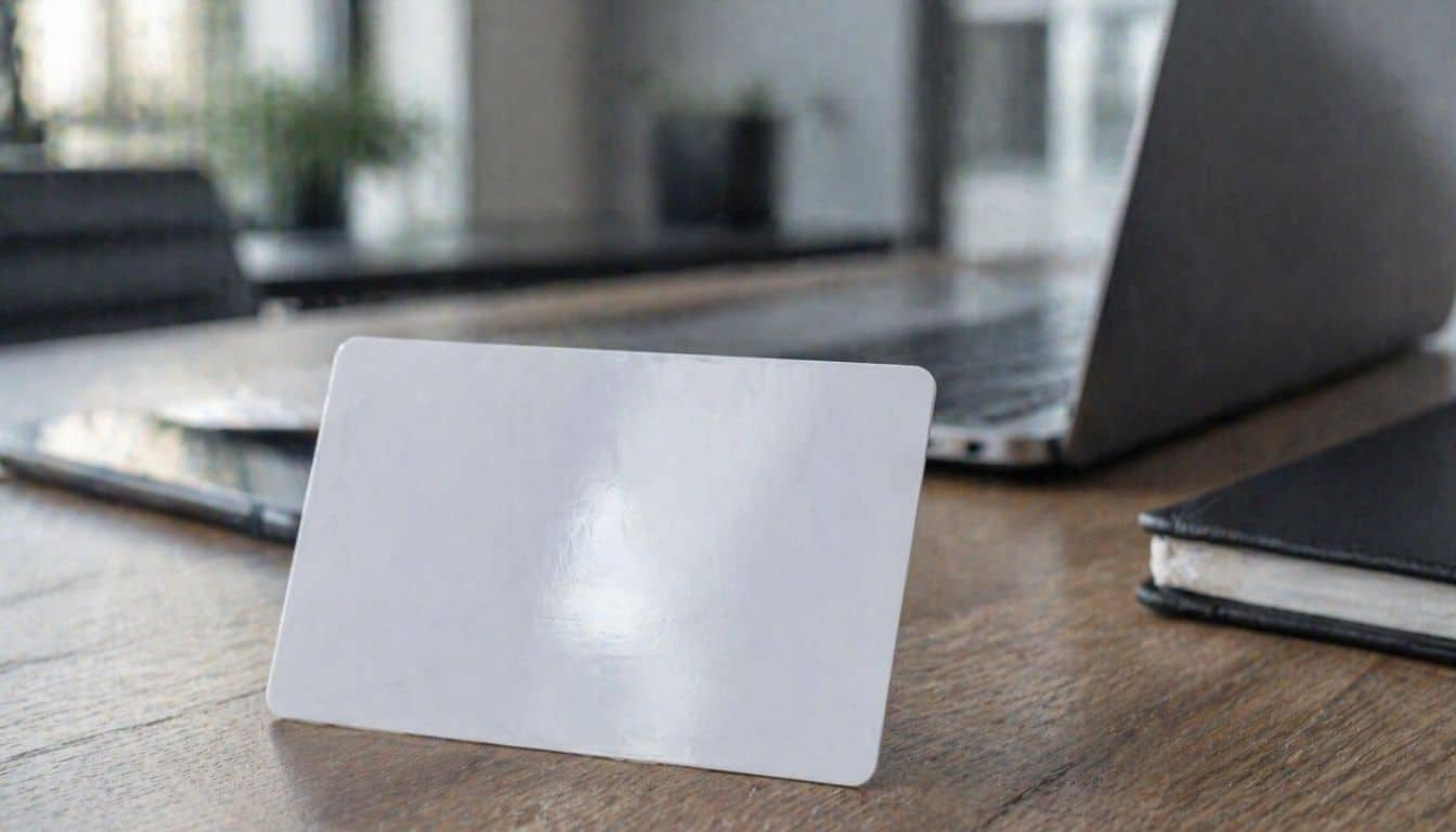 Bureau moderne avec carte blanche