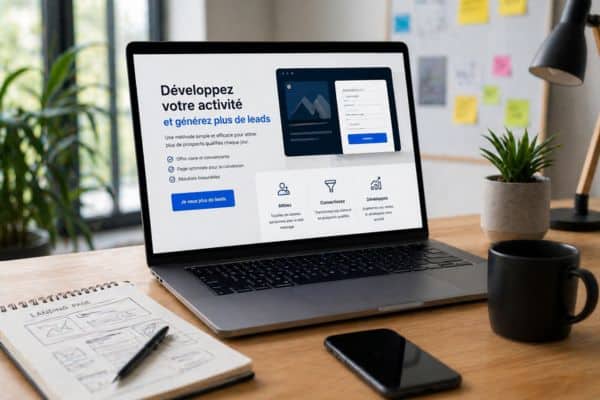 Espace de travail moderne et créatif