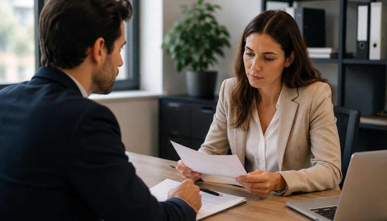 Réunion professionnelle dans un bureau moderne