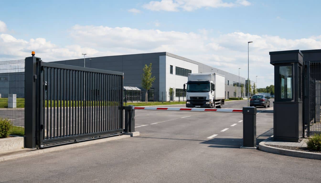 Entrée sécurisée d'un site industriel