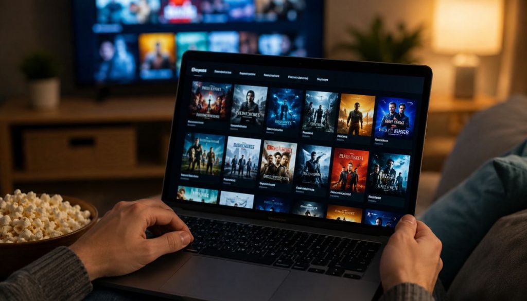Soirée cinéma à la maison