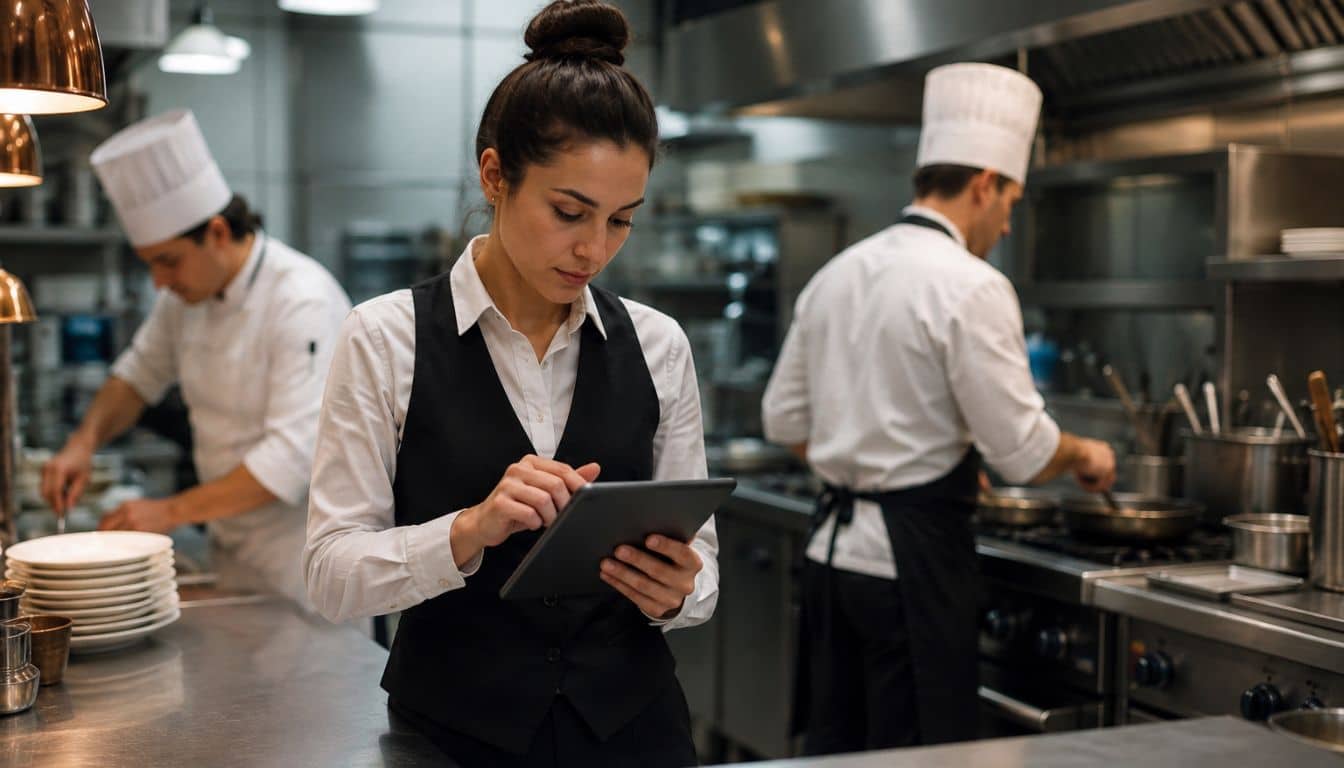 Cuisine professionnelle en action