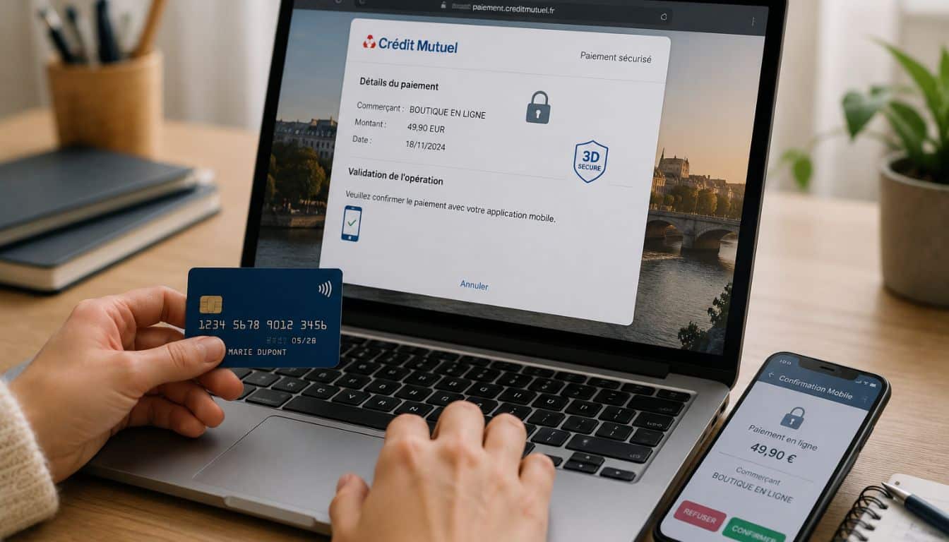 Paiement en ligne sécurisé dans un bureau