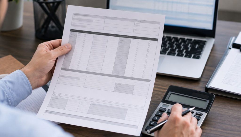 Vérification de documents au bureau